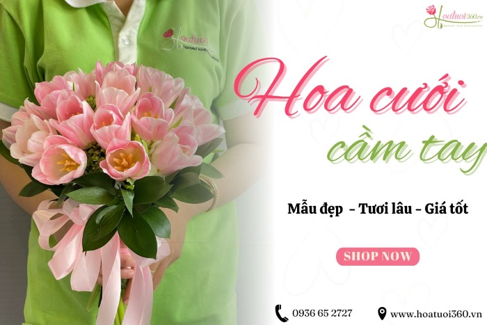 Hoa cầm tay cô dâu
