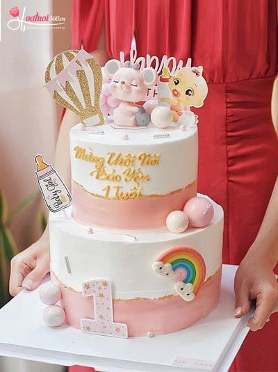 Bánh sinh nhật - Chào mừng con yêu