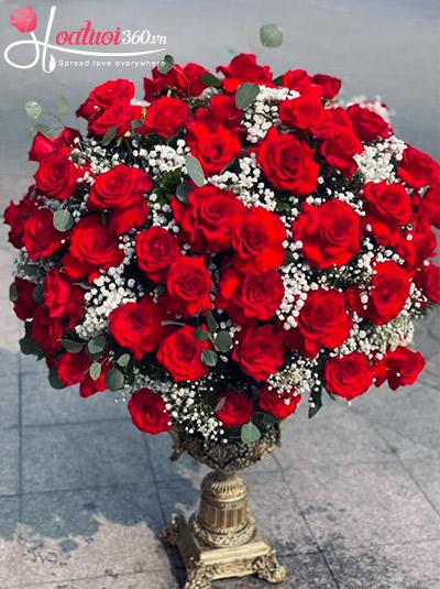 Bình hoa chúc mừng - Đam mê cháy bỏng