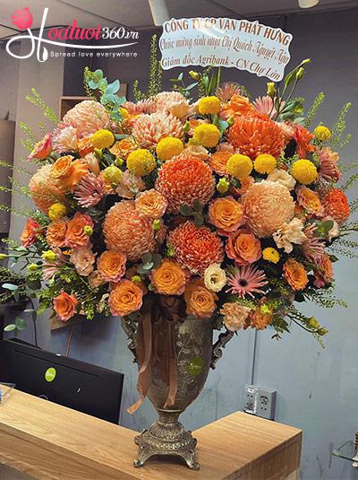 Bình hoa chúc mừng sang trọng