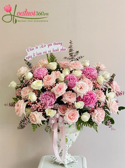 Bình hoa chúc mừng - Tình yêu hoàn hảo