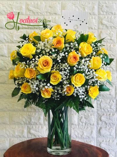 Bình hoa chúc mừng - Tươi mới