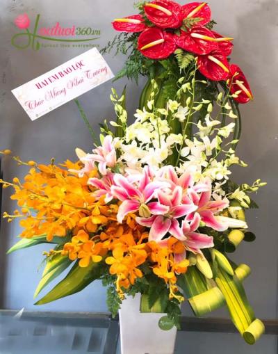 Bình hoa chúc mừng - Thật may mắn