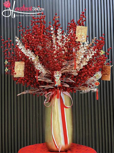 Bình hoa đào đông - Xuân đã về