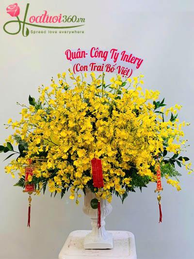 Bình hoa lan vũ nữ - Trăm năm lộc phát