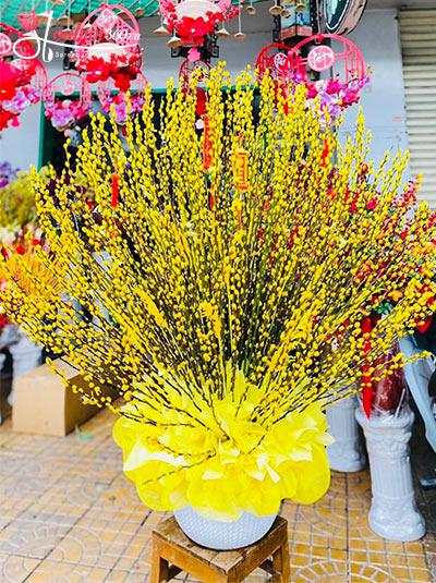 Bình hoa nụ tầm xuân - Lộc vàng