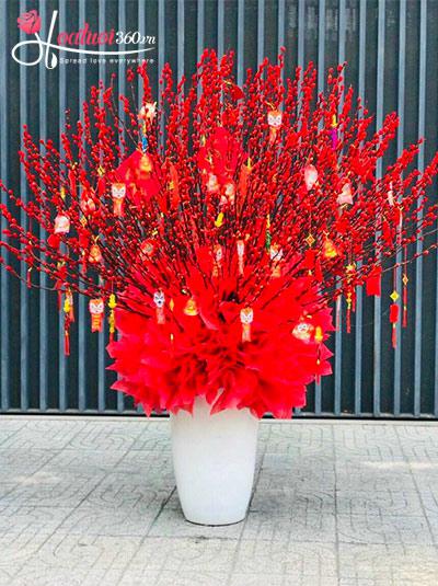 Bình hoa nụ tầm xuân - Ta cùng đón tết