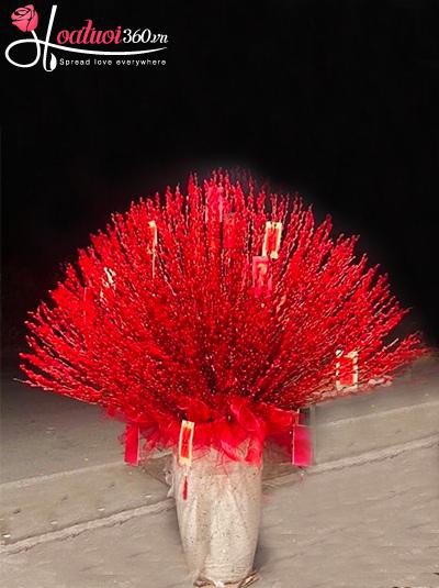 Bình hoa nụ tầm xuân - Trăm năm vẫn phú