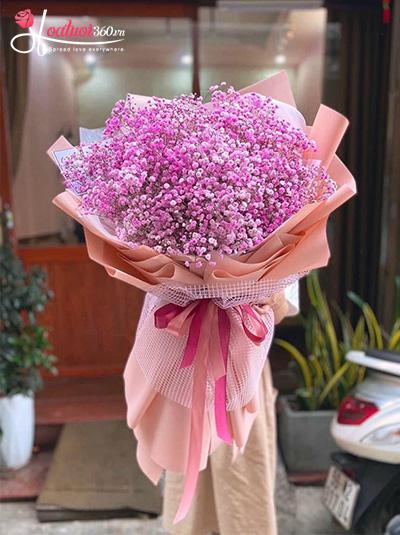 Bó hoa baby hồng - Có chút ngọt ngào