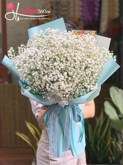 Bó hoa baby trắng - Rung động ban đầu