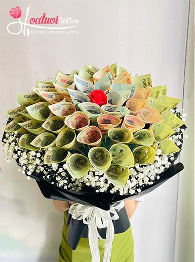 Bó hoa bằng tiền - Hàng ngàn hàng vạn