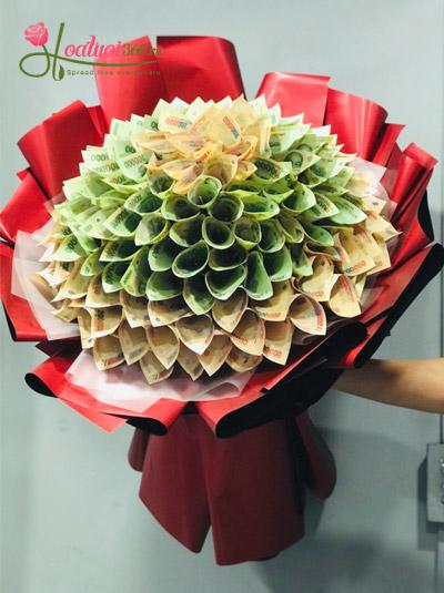 Bó hoa bằng tiền - Hạnh phúc nồng nàn