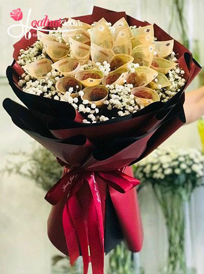 Bó hoa bằng tiền - Hiện đại