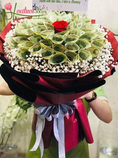 Bó hoa bằng tiền - Hy vọng xanh