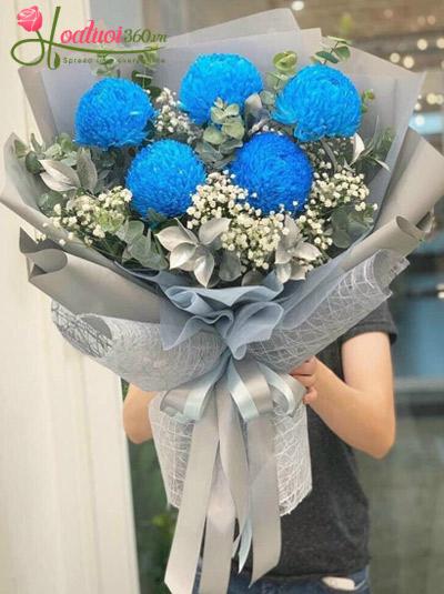 Bó hoa cúc mẫu đơn xanh - Điều kỳ diệu