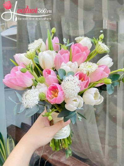 Bó hoa cưới Tulip - Chuyện đôi ta