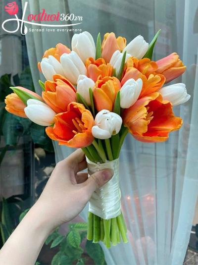 Bó hoa cưới Tulip - Tình ta rực rỡ