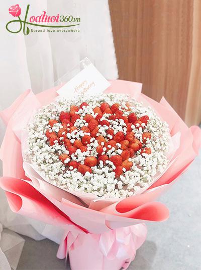 Bó hoa dâu tây - Give love