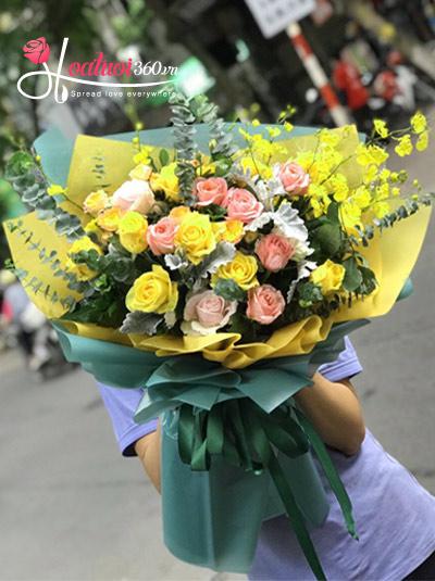 Bó hoa hồng - Biết ơn