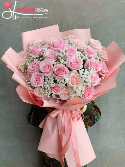 Bó hoa hồng đẹp - Chuyện yêu em