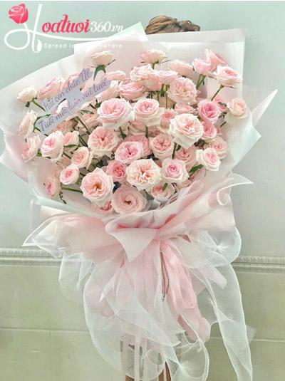 Bó hoa hồng đẹp - Luôn vui tươi