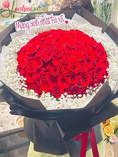 Bó hoa hồng đỏ - Chỉ có em