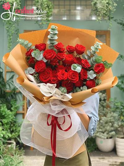 Bó hoa hồng đỏ - Nồng say