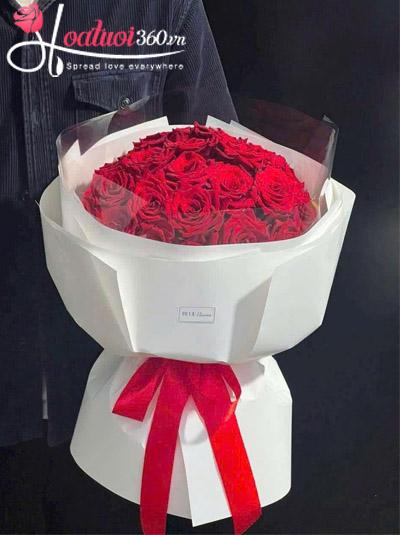 Bó hoa hồng đỏ - Trong tim anh