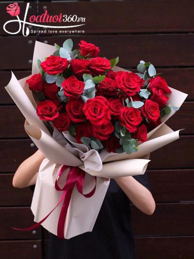 Bó hoa hồng đỏ - Vẫn mãi yêu em