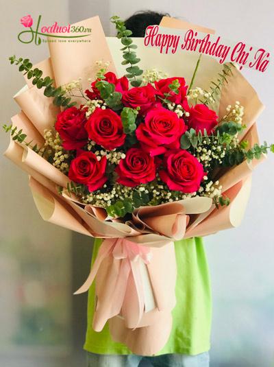 Bó hoa hồng Ecuador - Chân ái