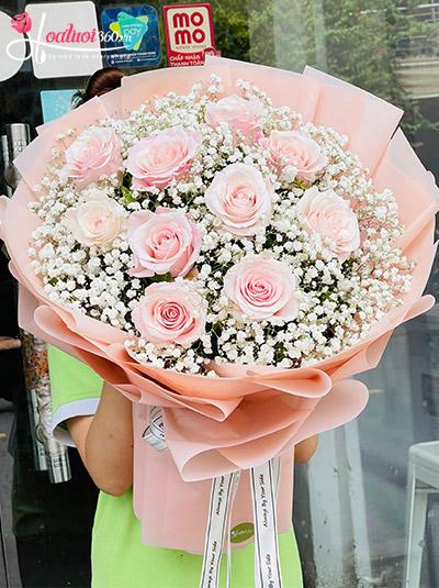 Bó hoa hồng Ecuador - Dịu dàng bên em