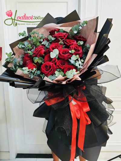 Bó hoa hồng Ecuador - Yêu là đây