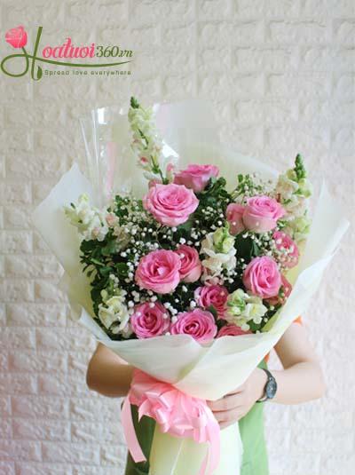 Bó hoa hồng - Lời ngọt ngào cho em