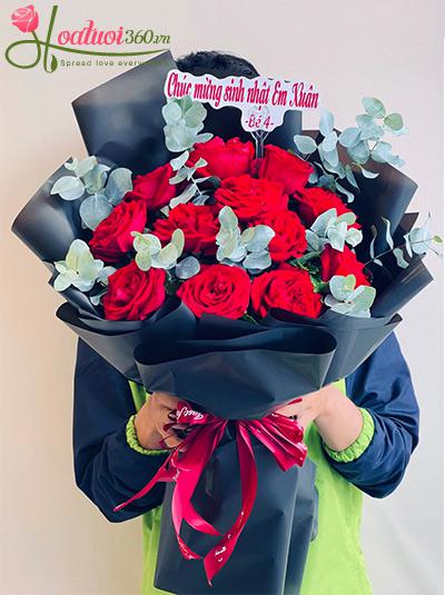 Bó hoa hồng Ohara - Nét đẹp nhân đôi