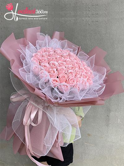 Bó hoa hồng sáp - Ngọt ngào tặng em