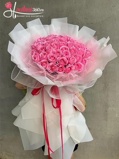 Bó hoa hồng sáp thơm - My beautiful girl