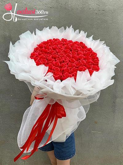 Bó hoa hồng sáp - Vùng trời tình yêu