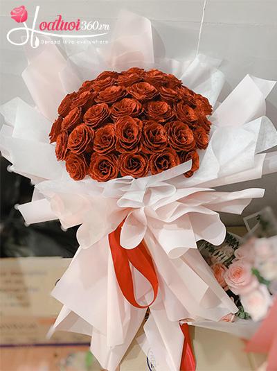 Bó hoa hồng sáp - Yêu em