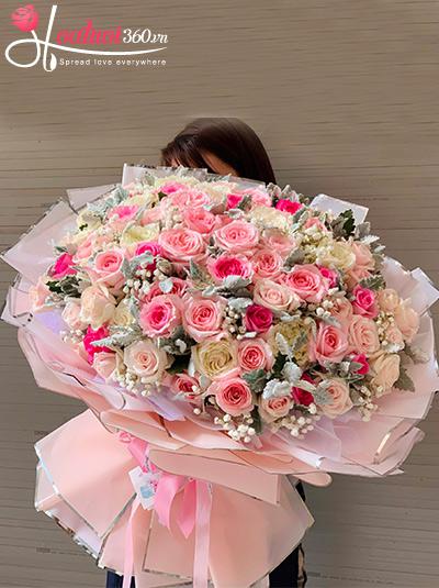 Bó hoa hồng xinh - Lại gần hơn