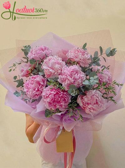 Bó hoa mẫu đơn - Hạnh phúc hoàn hảo