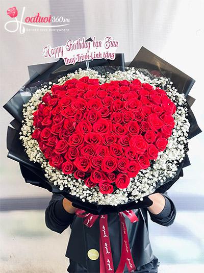 Bó hoa sinh nhật - Chỉ yêu mình em