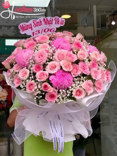 Bó hoa sinh nhật - Đời thêm rực rỡ