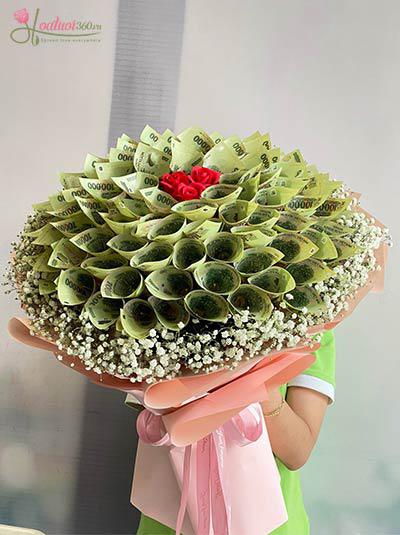Bó hoa tiền 99 tờ - Tình vĩnh cửu