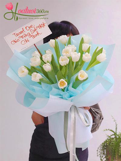 Bó hoa tulip trắng - Giai điệu ngân vang