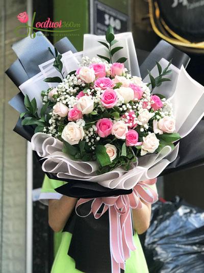 Bó hoa tuyệt đẹp đốn tim nàng