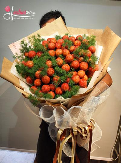 Bó hoa vải thiều - Hương vị tình yêu