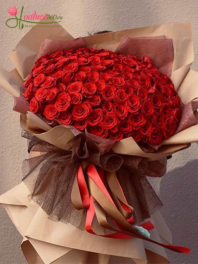 Bó hồng Ecuador - Tình yêu bất tử