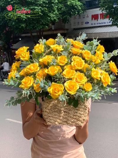 Giỏ hồng vàng - Chào buổi sáng