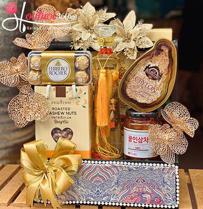 Giỏ quà tết 2024 - Lộc vàng trao tay