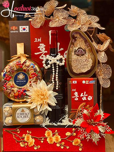 Giỏ quà tết 2024 - Sắc xuân thịnh vượng